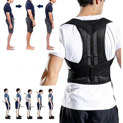 correcteur De Posture Pour Homme Et Femme Avec Harnais Lombaire Correcteur Posture Dos Soulager Les Douleurs Aux Paules, Au Cou Et Au Dos Contient (1/5)
