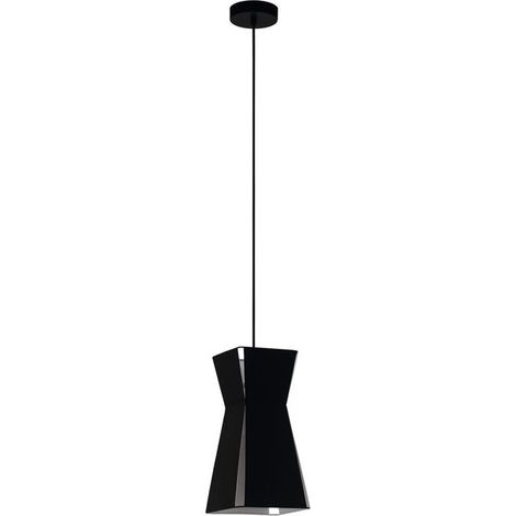 [GEBRAUCHT] B-Ware Eglo Hängeleuchte Pendellampe Valecrosia schwarz Innenbeleuchtung 18x18cm (1/2)