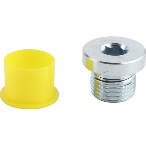 Un kit de bouchons EGR en 5 pièces compatible avec les moteurs ISX 15 CM2250 et CM2350, comprenant des joints en aluminium et des bouchons en caoutchouc. (1/5)