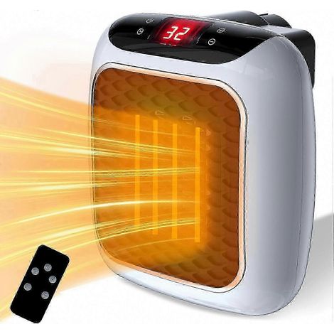 Household Fan Heater 800W PTC Ceramic Heater with Remote Control 2 Modes Energy Saving Electric Heater for Home (1/5)