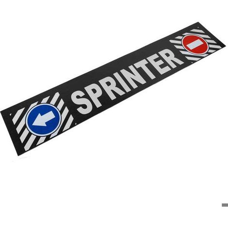 Presse-boue arrière / tablier 35x185cm Mercedes Sprinter, en caoutchouc résistant