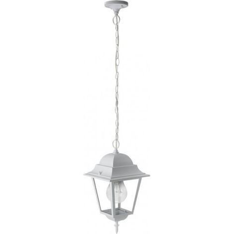 FAB 149291001 Colgante Exterior Aluminio Spica 1xe27 Blanco Ip44 Regx21,5x21,5 Cm (1/3)
