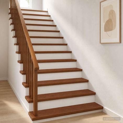 vidaXL Nez de marche 8 pièces 110 x 30 x 2 cm Marron foncé (1/5)