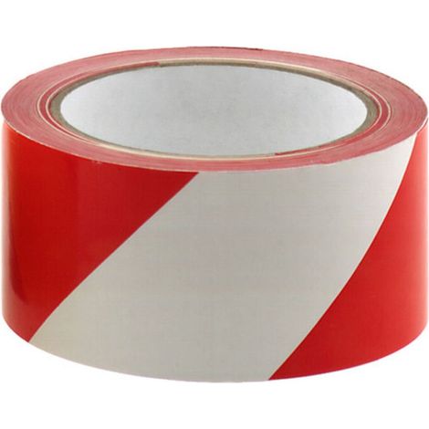 Conacord Warnband 66 m 50 mm breit, selbstklebend rot, weiß Absperrband