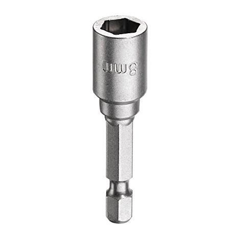Clé de bricolage 102708 – Douille 8 mm 6 pans – Acier chrome-vanadium – Longueur 50 mm pour vissage facile – Compatible tournevis sans fil – KWB (1/10)
