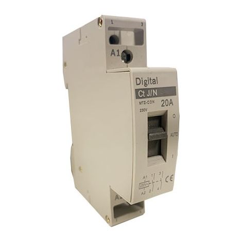 Contattore digitale MTZ-CDN 1M 20A 2NO 230V