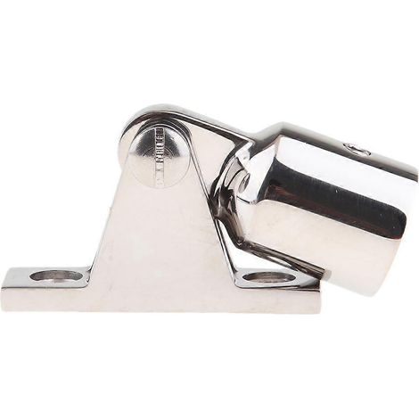 Charnière de support d'extrémité en acier inoxydable Φ 20 mm, fixation pour bimini, rotative, (1/5)