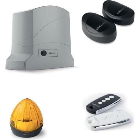 Kit de motorisation DYNAMOS 24/400 pour portail coulissant jusqu'à 400Kg - KING GATES - DYKIT24400