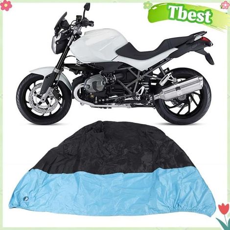 Tbest housse résistante à l'eau pour moto Housse de moto en tissu Oxford en polyester toutes auto embase M pour 77 à 154 livres (1/5)