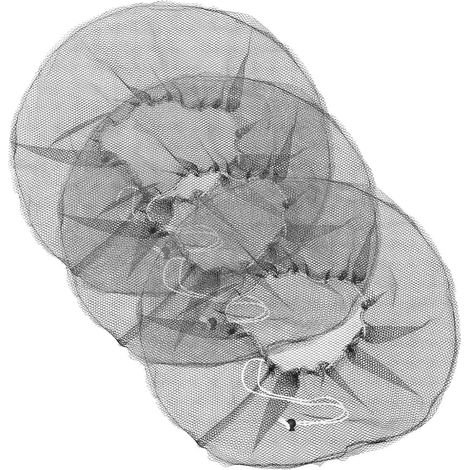 polyester  3 pièces Filet de sécurité en noir léger et robuste pour raccords ventilateurs (1/5)