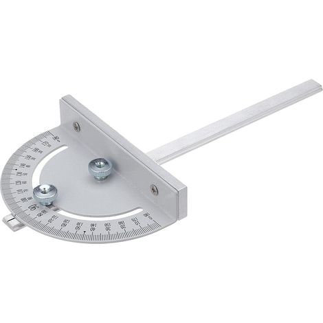 Rapporteur d'Angle Menuisier, Scie Circulaire de Table 180 Degrés Règle d'Angle de Style T, Jauge à Onglet pour Scie de Table Bois Bricolage