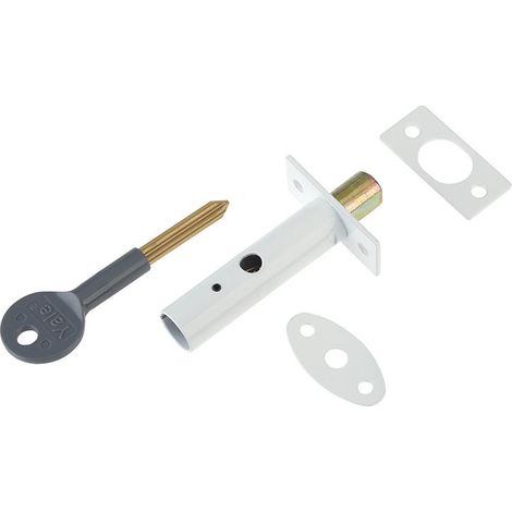Yale Locks 720444045071 PM444 Door Security Bolt White Finish Visi of 1 YALPM444WE