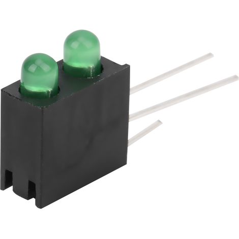 Support LED double perçage 3mm avec socle, 100 pièces pour voyants verts industriels, pièces d'éclairage (1/5)