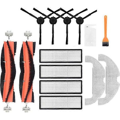 Pour aspirateur robot-laveuse Mi Robot Vacuum-Mop 2 Ultra STYTJ05ZHM - Pièce de rechange : brosse principale détachable, filtre HEPA, brosse latérale (1/4)