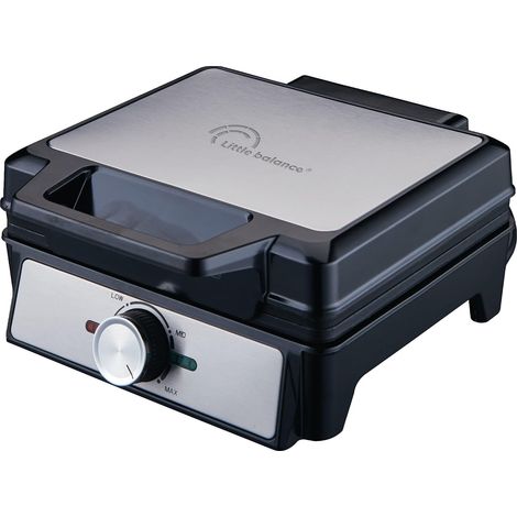 8816 Power Gaufres 1600, Gaufrier électrique, Plaques anti adhésives, Sans PFAS, Véritable gaufre liégeoise, épaisse, moelleuse et croustillante, Poignée froide, 1600 W, Noir (1/5)