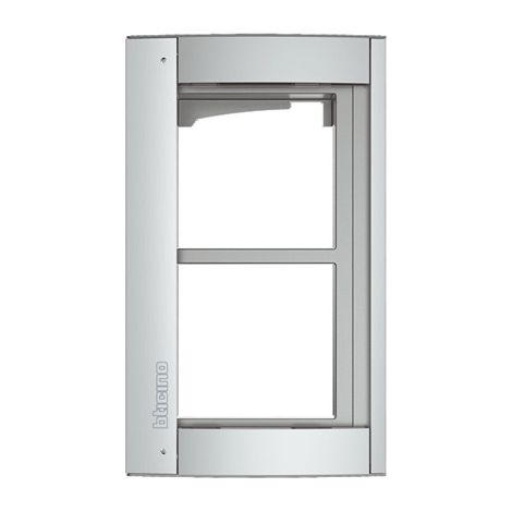 bticino sfera new - chassis et enjoliveur - 2 modules - allmetal