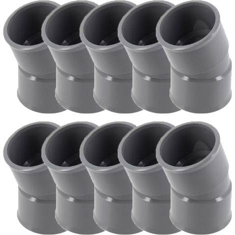 10 coudes PVC évacuation Ø32 Femelle Femelle 20° - Nicoll (1/5)