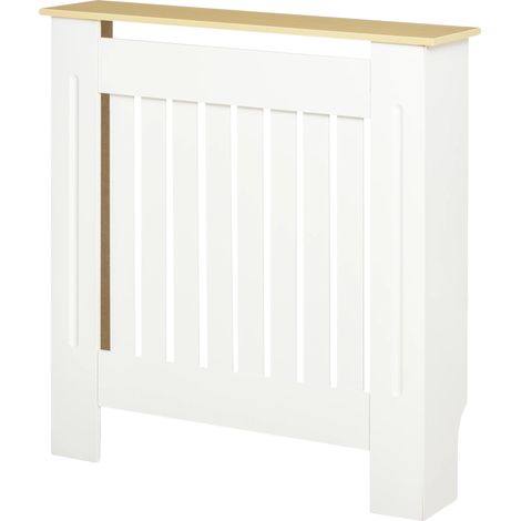 Cubierta para radiador, material MDF, 78 cm x 19 cm x 83 cm, diseño ventilado, apta para diversas estancias, dispositivo antivuelco incluido. (1/5)