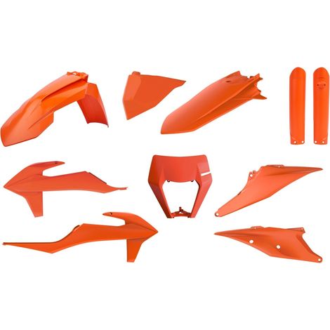 Polisport KTM EXC 20 23 Kit completo di plastiche arancioni resistenti