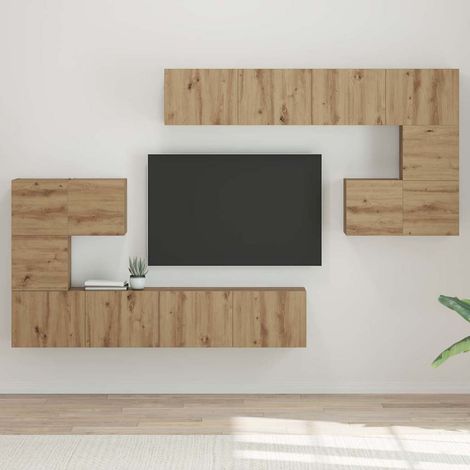 vidaXL TV-Einheiten 4 pcs Artisan-Eiche Holzwerkstoff (1/5)
