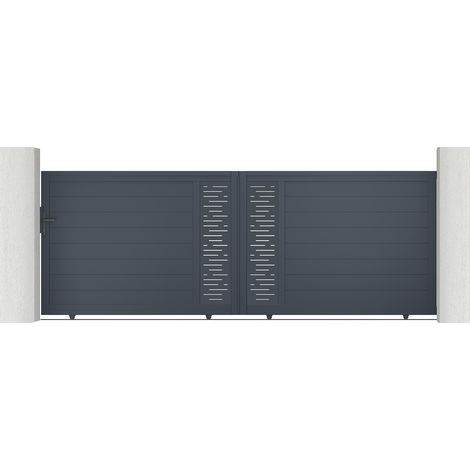 Puerta corredera de aluminio 4m ARLBERG 400 x 140 cm (1/4)