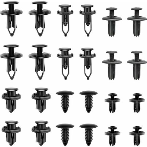 190 Pezzi Clip per Auto, Clip per Rivetti in Plastica per Auto Riparazione Automobili, Rivetti in Plastica, Elementi di Fissaggio per Rivetti in Plastica, Pannelli di Rivestimento per Porte Auto Unive (1/5)