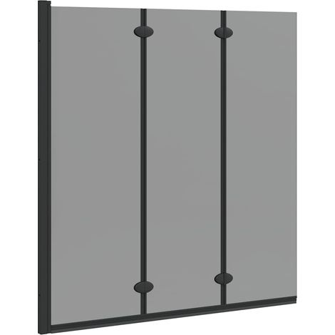 Maison Exclusive - Involucro Doccia Nero 130 x 138 cm Vetro ESG e Alluminio