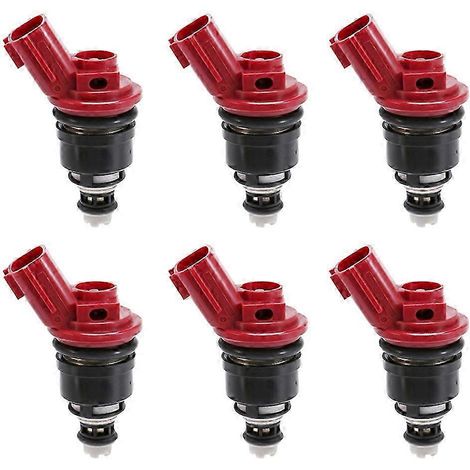 Six injecteurs de carburant 16600-96E01, compatibles avec les modèles Altima, Sentra, Maxima et Q45 J30 G2019-2001. (1/5)
