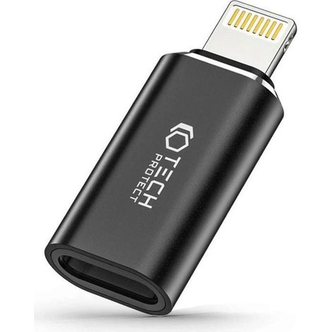 Tech-Protect UltraBoost USB-C auf Lightning Adapter - Schwarz