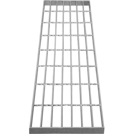 Canaleta Drenaje Cuadrícula Malla Rejilla Acero Galvanizado para Pasarela Pasillo Forja Piso Suelo Desagüe Resistencia a Intemperie 800x240x30mm Espesor Metal 4mm Capacidad Carga 192kg (1/5)