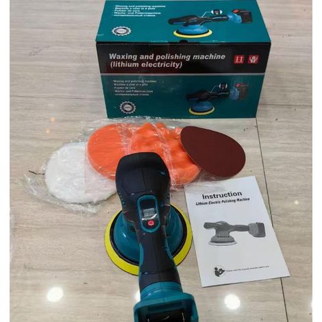 Polisseuse multifonction sans fil 21V 5.0Ah avec 1 batterie et 1 chargeur, lustreuse pour sol et automobile, réparatrice de rayures, rechargeable (1/3)