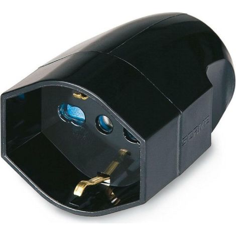 Scame presa mobile con contatto di terra uscita assiale 2p+t 16a pluristandar 130.2085/n (1/2)