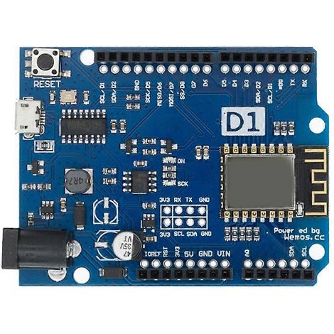 Placa de desarrollo ESP8266 D1 R2 CH340G Módulo WiFi IoT para Arduino Smart Home, compatible con la programación del IDE de Arduino. (1/5)