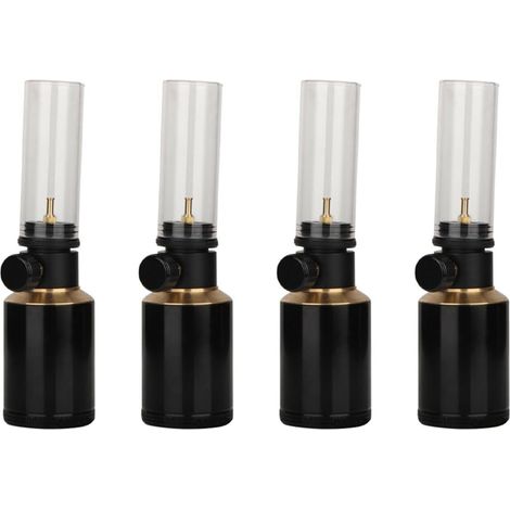 4X Lampe à Bougie Iamp à Gaz de Camping avec Canette Vide, Lampe à Gaz D'Ambiance, Lanterne de Cheval, BrûLeur à Gaz D'ExtéRieur, Lampe de (1/5)