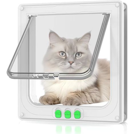 Portes pour animaux, chatières, portes pour chiens, portes d'entrée à double sens, niches pour chats et chiens en verre et acrylique (1/5)