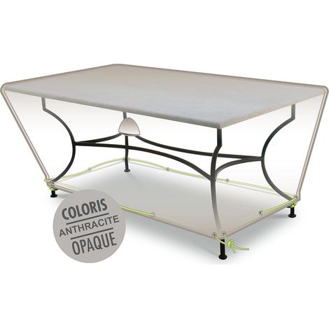 Housse de protection Cover Air pour table de jardin rectangulaire 4-6 personnes - 160 x 90 x 50 cm - Jardiline (1/3)