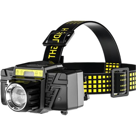 Lampe Frontale Puissante XHP50 - Rechargeable Type-C - Induction (1/5)