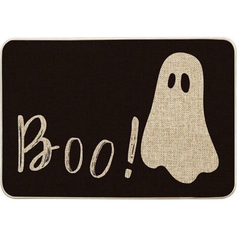 Paillasson Halloween Décoratif 40 x 60 cm – Tapis de Sol Saisonnier pour Intérieur et Extérieur, Paillasson d'Accueil pour Porte d'Entrée (1/5)
