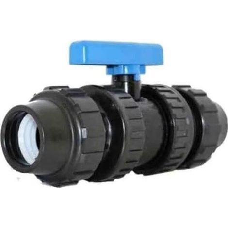 Raccordo in Polipropilene 32mm, Connettore per tubo Sistema di irrigazione Raccordo a PE Connettore a Morsetto, per Tubi 32 mm