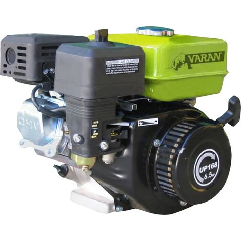 Moteur thermique essence 4,8kW 6,5 PS 196cc – 92580 – Démarrage à tirette – Arbre d'entraînement diamètre 19,05mm