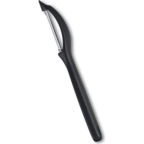 Éplucheur - MARQUE - Universel - Acier inoxydable - Manche ergonomique - Noir (1/4)