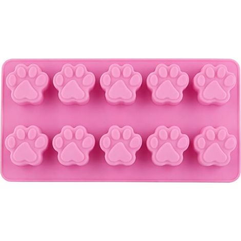 Silikonformen für Labore, 10 Mulden, wiederverwendbare Schokoladenform in Form eines Labradorhundes, Eiswürfelformen in Welpen- und Katzenform, DIY-Backzubehör für Pudding (1/5)