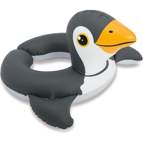 Anillo de natación inflable para niños, anillo flotante de natación para adultos, anillo de neón, 64 x 64 cm (1/2)