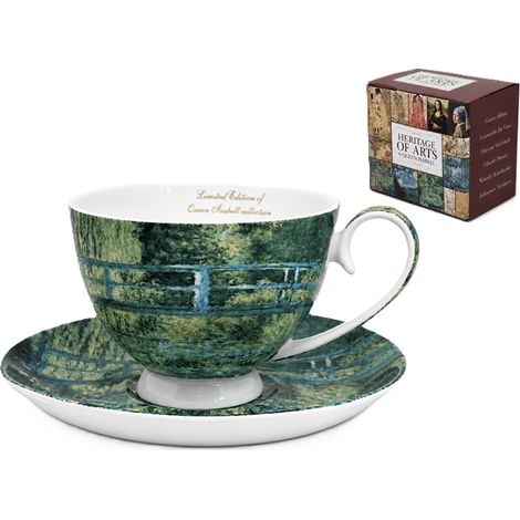 Taza "Puente sobre el estanque" de Claude Monet, 250 ml. Regalo para la reina Isabel. (1/5)