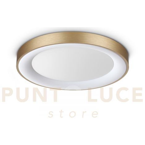 PLANET PLAFONIERA LED 3000K 15W  1350 lm SATINATA OTTONE D.50CM