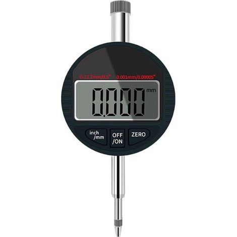 Indicateur Numérique RS232 (9 Trous), Plage de 0 à 12,7 Mm, Sortie de Données, Micromètre Digital à Cadran Électronique de 0,001 mm (1/5)