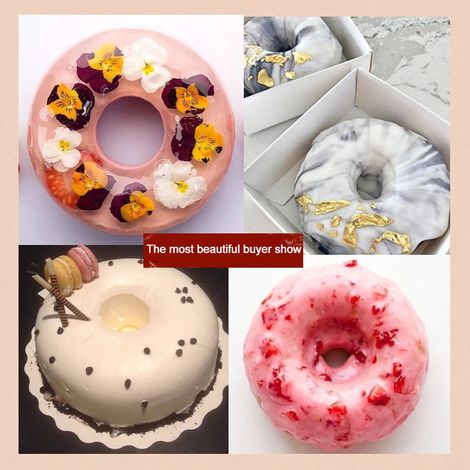 Runde Silikonform für Chiffon-Kuchen, DIY-Kuchenausstecherring, Gebäckbackform (1/5)
