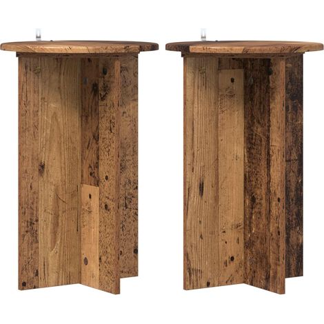 Maison Exclusive - Pflanzenständer 2 pcs Altholz Ø40 x 60 cm Holz