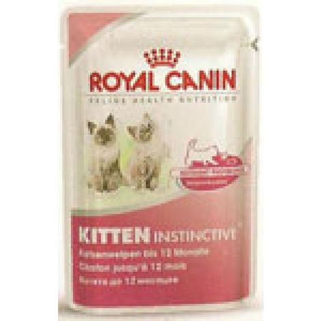 Royal Canin Kitten (glatine) pour les chatons jusqu'š 12 mois - 12 enveloppes 85g (1/4)