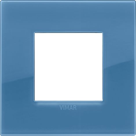 Placca Classic 2M Reflex oltremare scatola rotonda Vimar Arkè 19642.64